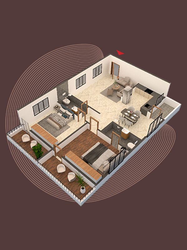 3 BHK West